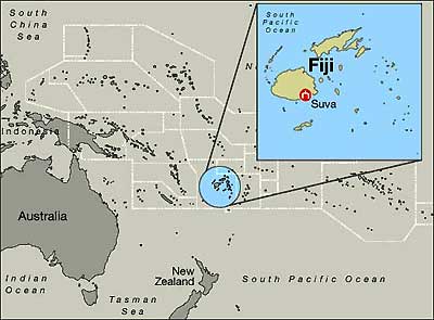 Fiji Islands in the Pacific